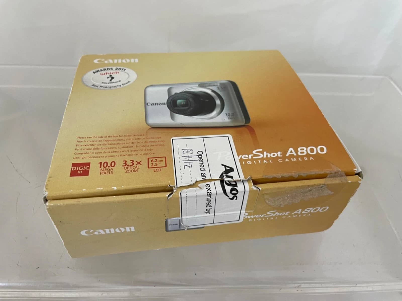 Canon A800 Digital Cameras Black Used - Good Body Only