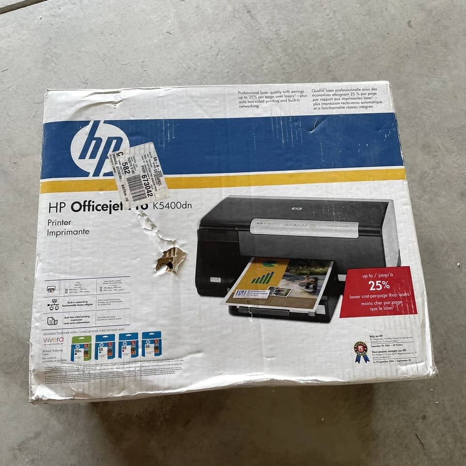 HP OfficeJet Pro K5400dn Printers New