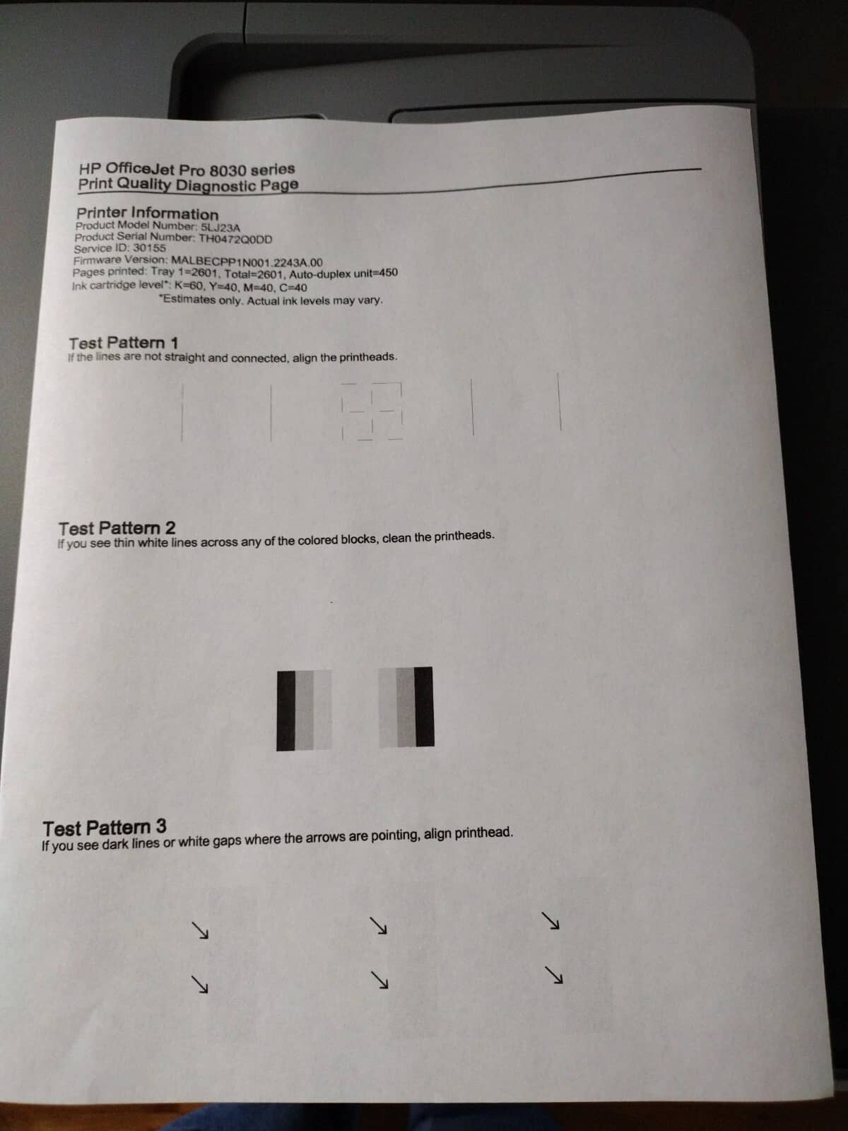 HP Pro 8035 Printers For parts or not working