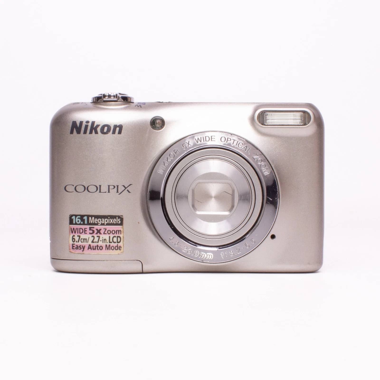 Nikon COOLPIX L27 Digital Cameras Silver Open-Box Excellent Body Only