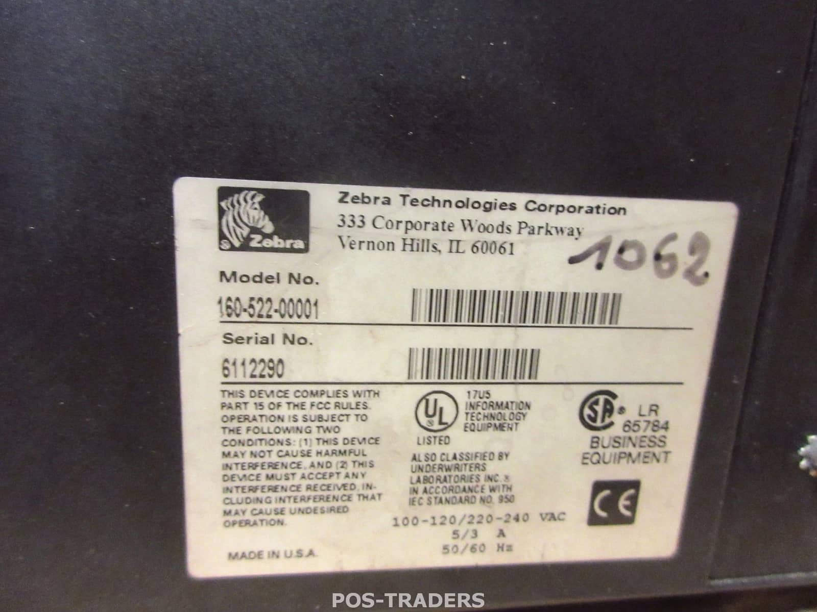Zebra 160S Printers Used - Good