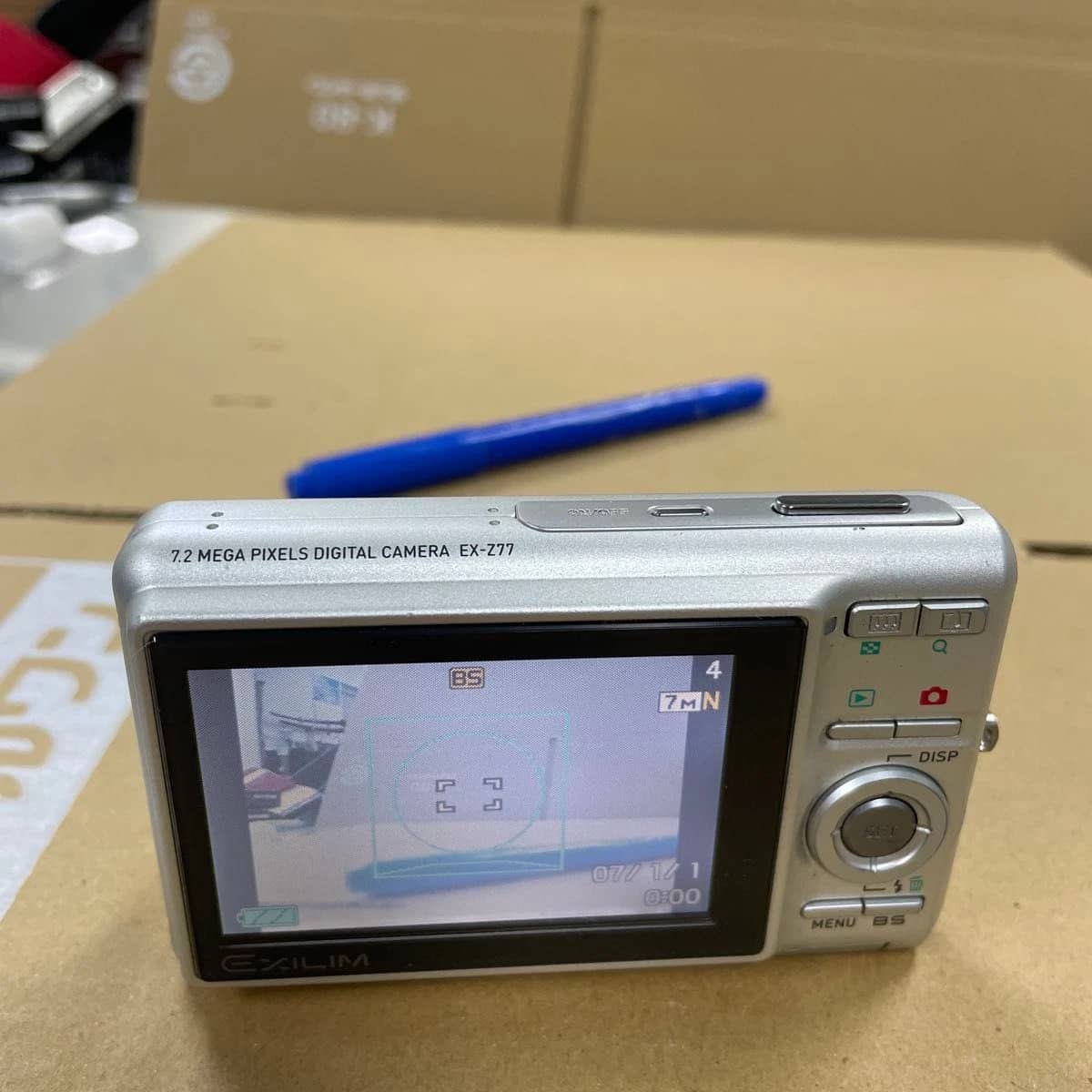 Casio EX-Z77 Digital Cameras White Used - Very Good Body Only