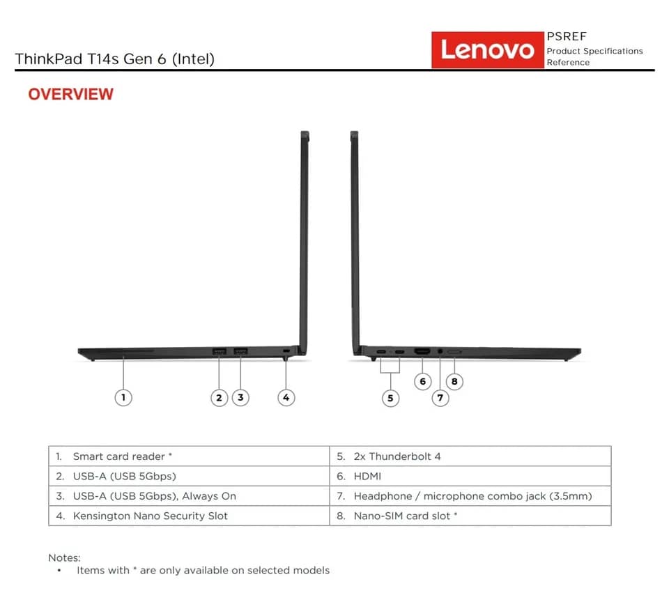 Lenovo ThinkPad T14s Gen 6 Computers