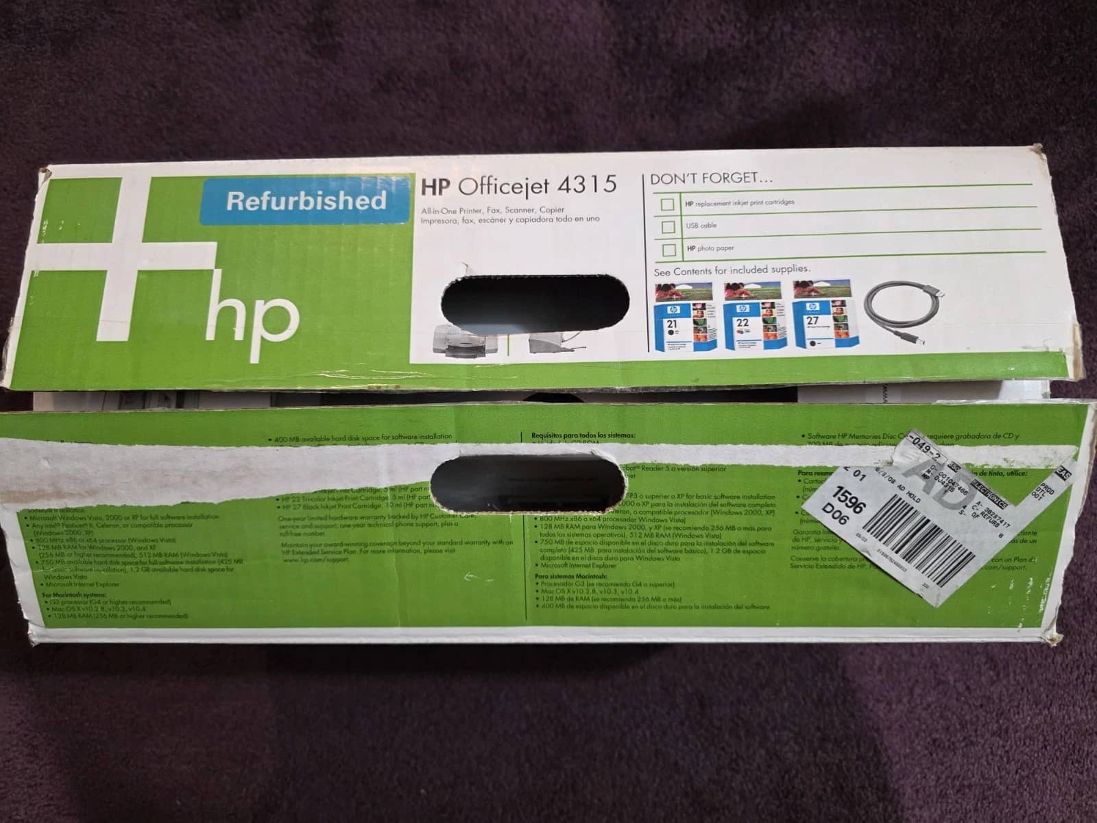 HP OfficeJet 4315 Printers Used - Good
