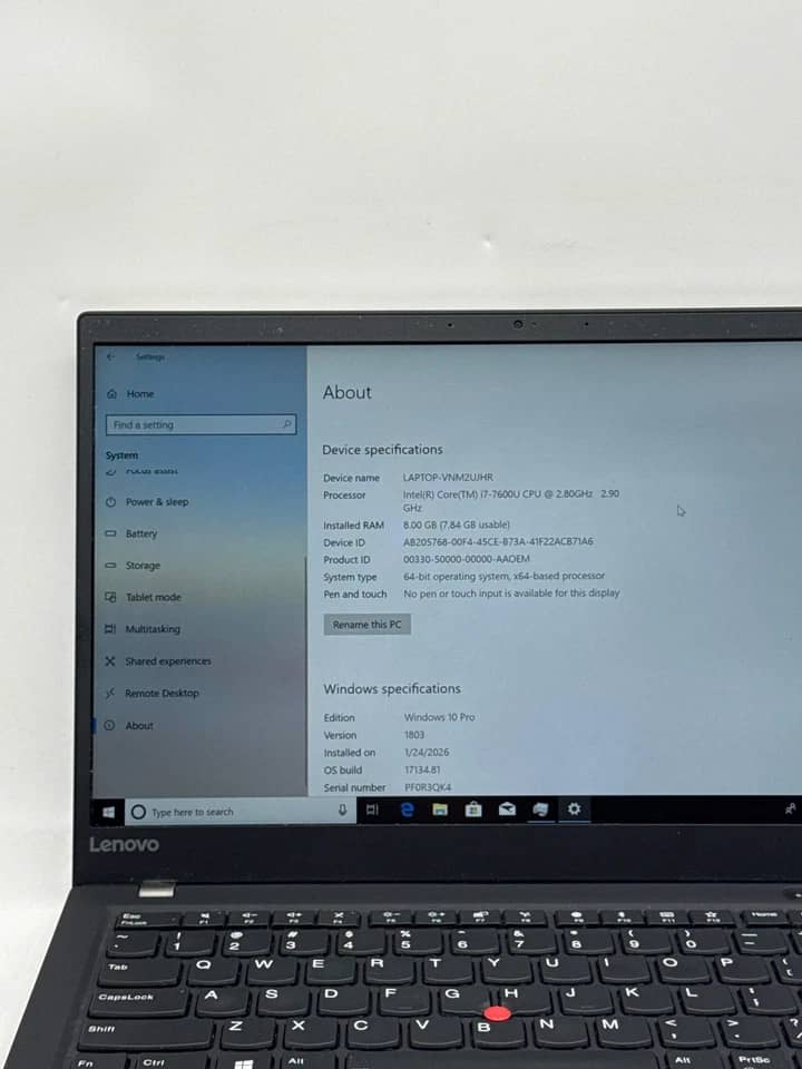 Lenovo ThinkPad X1 Carbon Gen 5 Computers