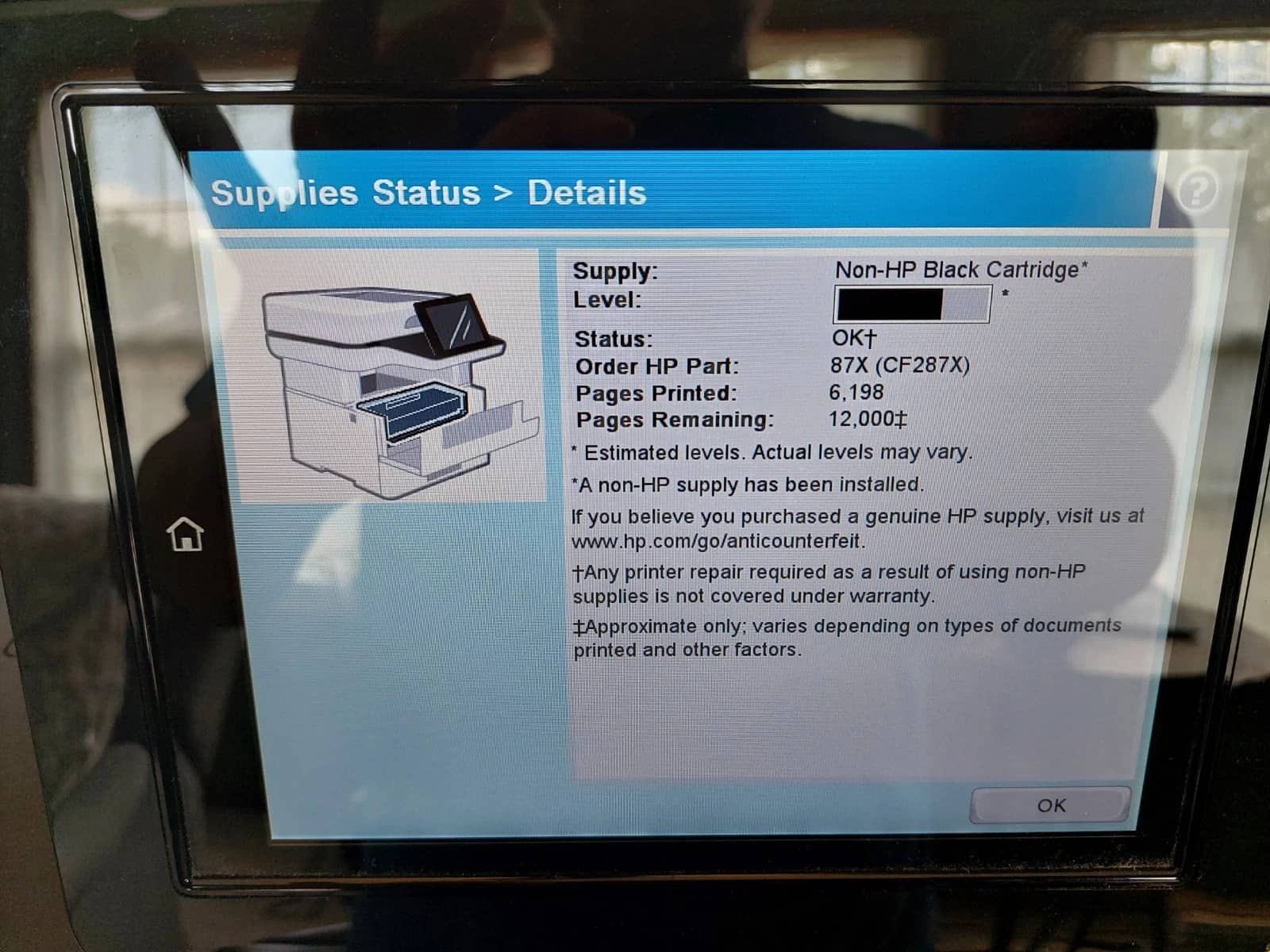 HP Mfp M527 Printers Open-Box Excellent