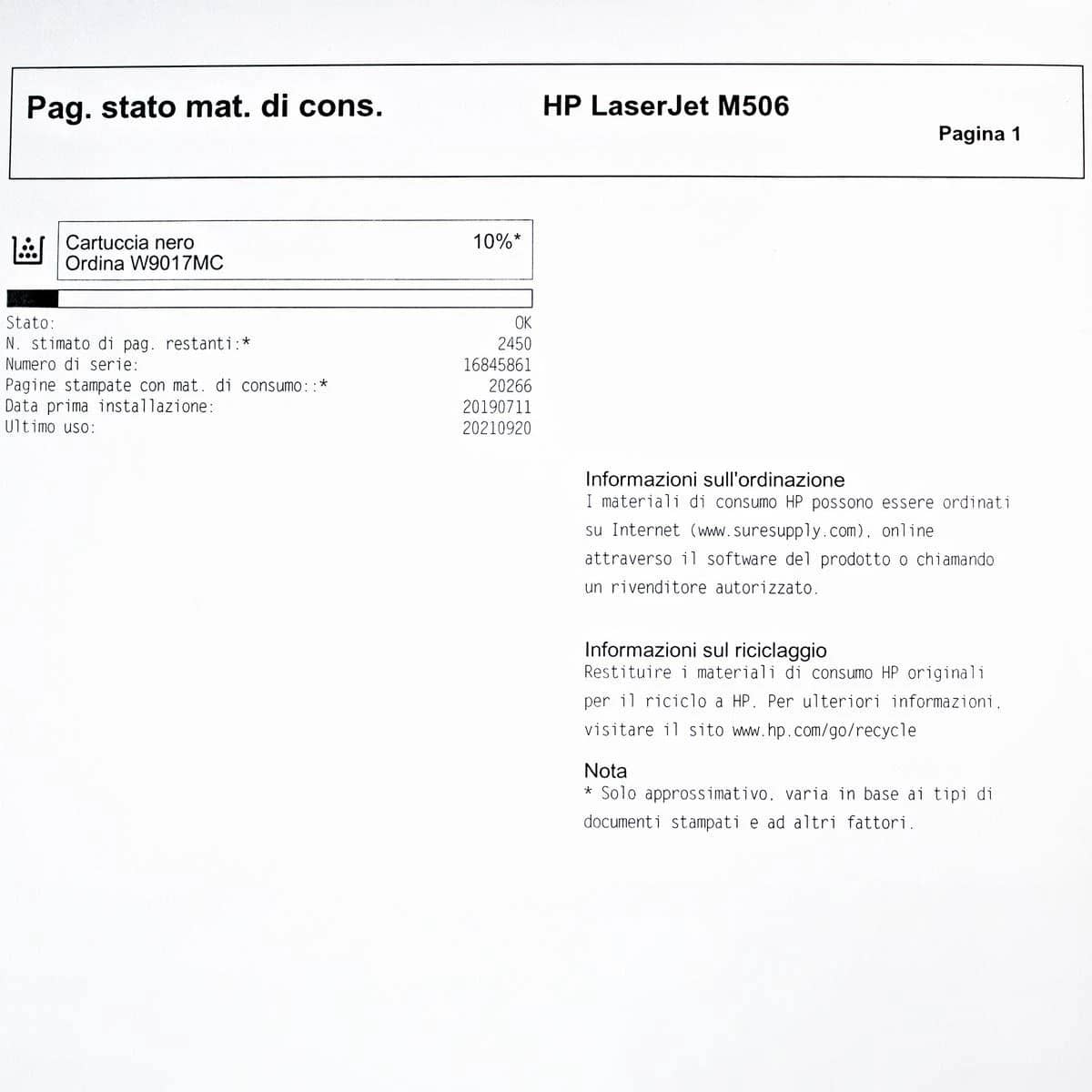 HP LASERJET M506xm Printers Refurbished - Excellent
