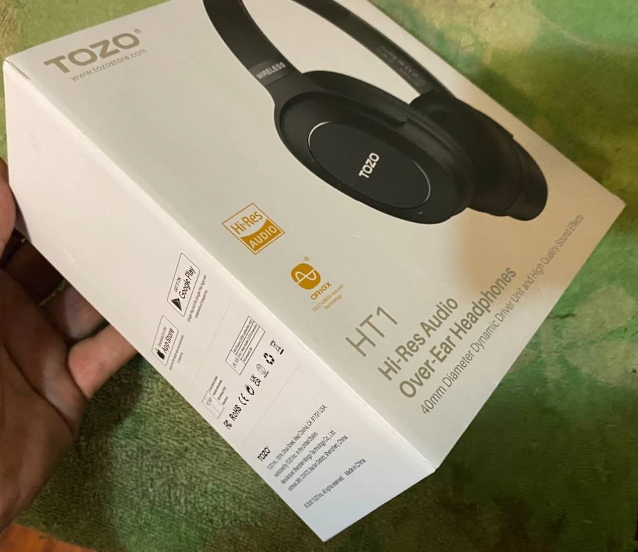 TOZO HT1 Headphones & Earbuds Black New