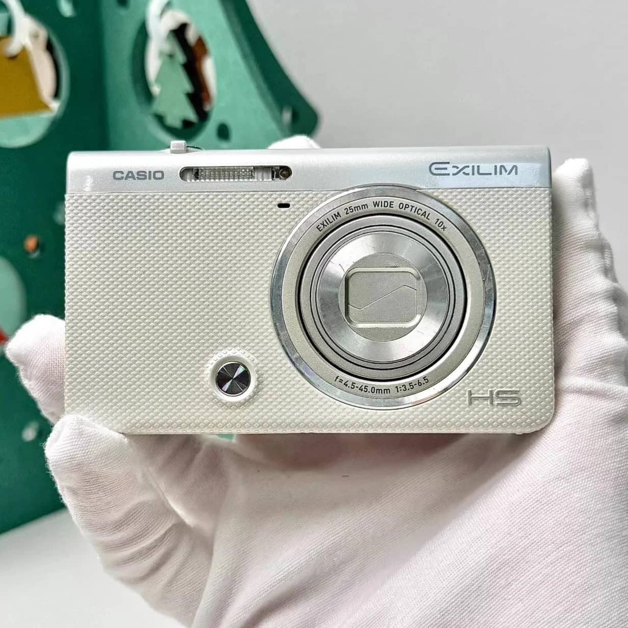 Casio Exilim EX-ZR60 Digital Cameras White Used - Good Body Only