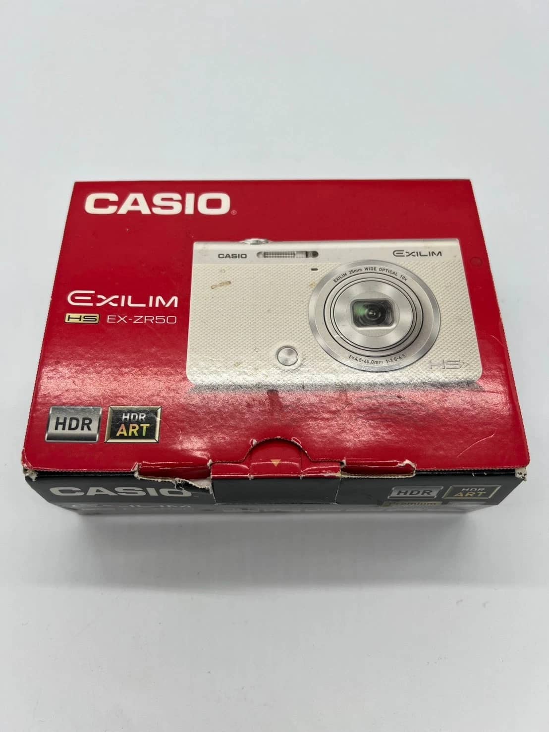 Casio Exilim EX-ZR60 Digital Cameras White Used - Good Body Only