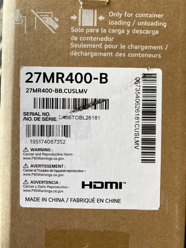 LG 27MR400 Monitors