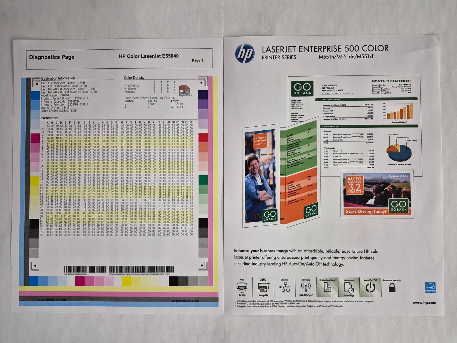 HP E55040 Printers Used - Good