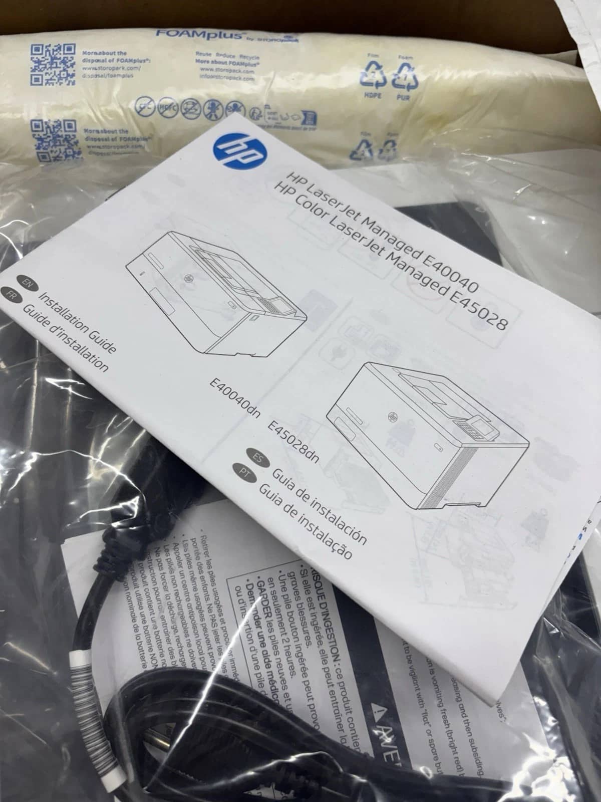 HP LaserJet E40040 Printers Open-Box Excellent