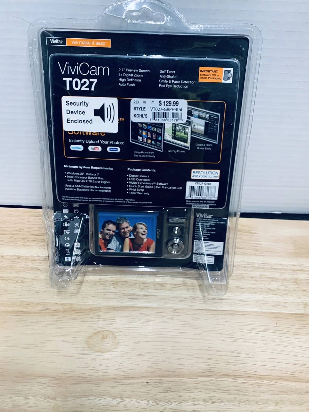 Vivitar T027 Digital Cameras Silver New Body Only