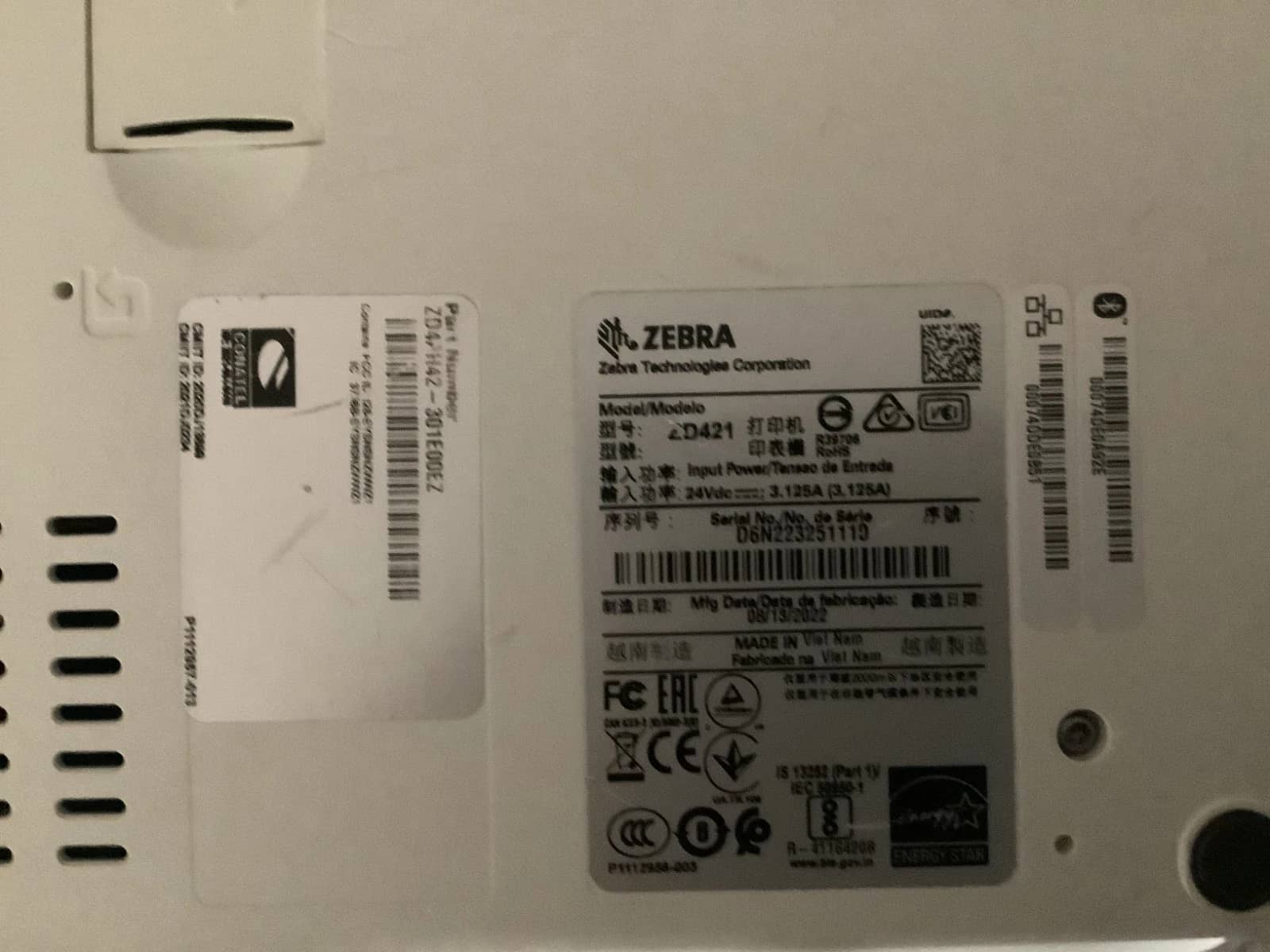 Zebra ZD421T Printers New