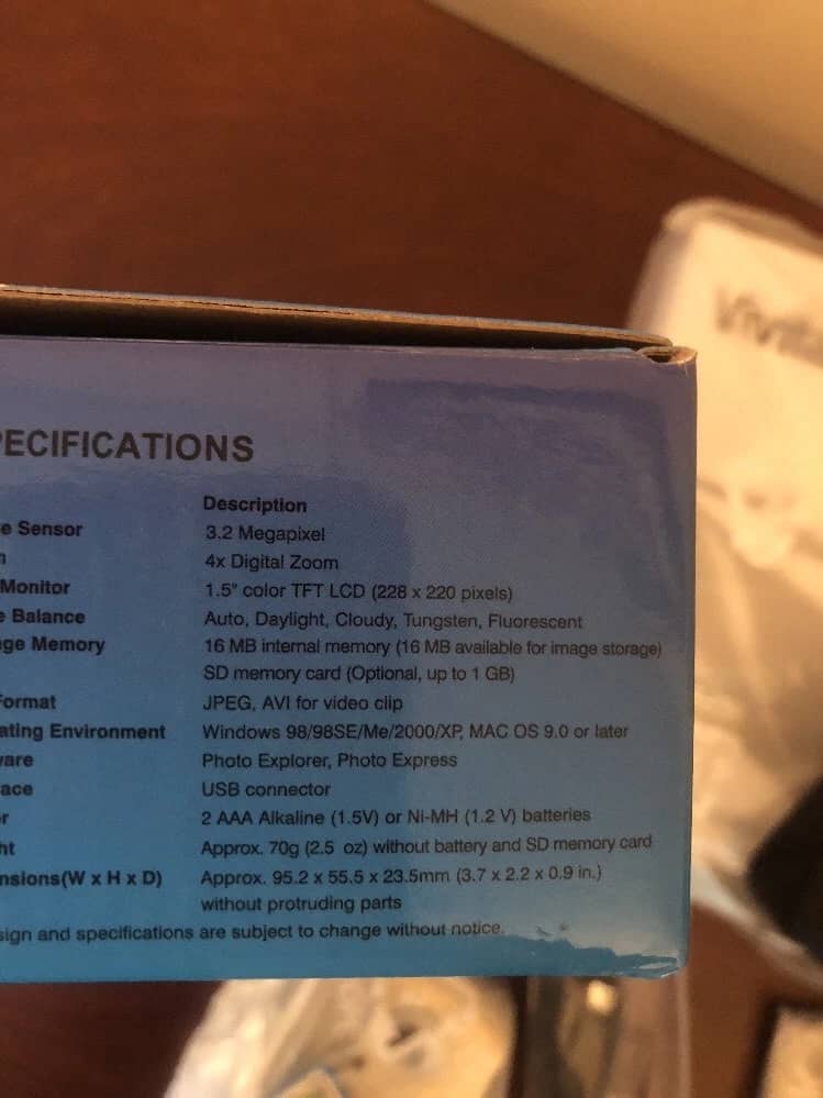Vivitar 3105s Digital Cameras Silver New Body Only