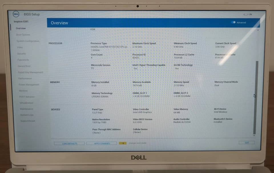 Dell Inspiron 5391 Computers