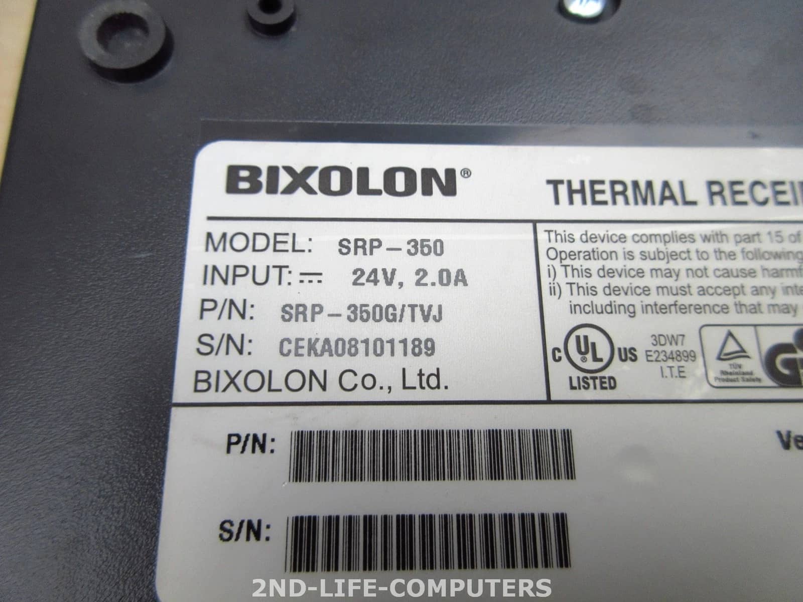 Bixolon SRP-350G Printers Used - Good