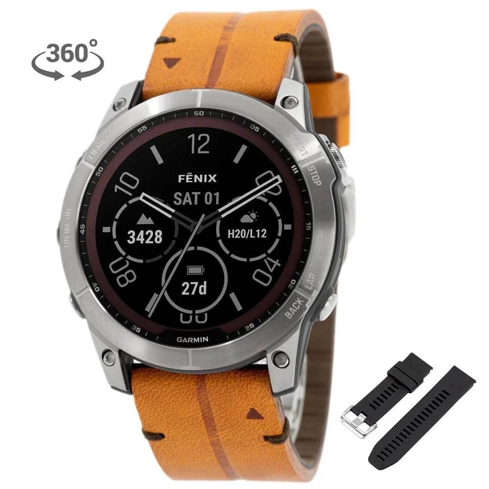 Garmin fenix 7X Sapphire Solar Smartwatches Blue 51mm New