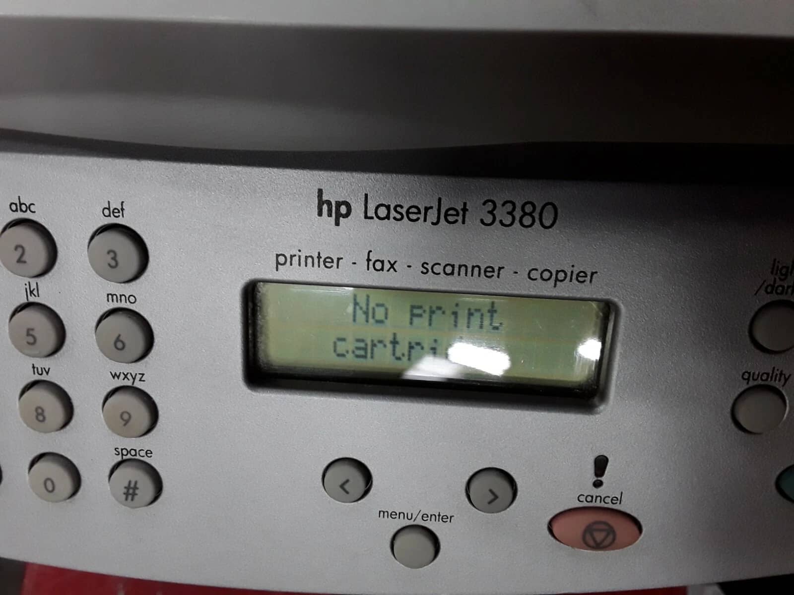 HP LaserJet 3380 Printers For parts or not working