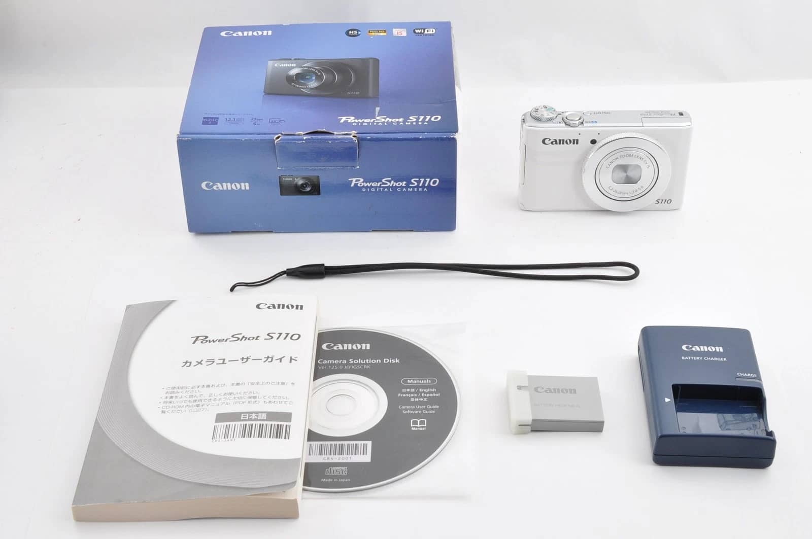 Canon PowerShot S110 Digital Cameras Silver Open-Box Excellent Body Only