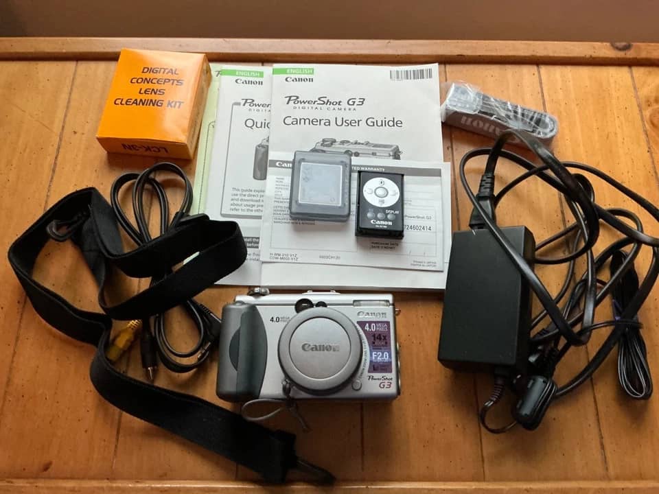 Canon PowerShot G3 Digital Cameras Gray Used - Very Good Body Only