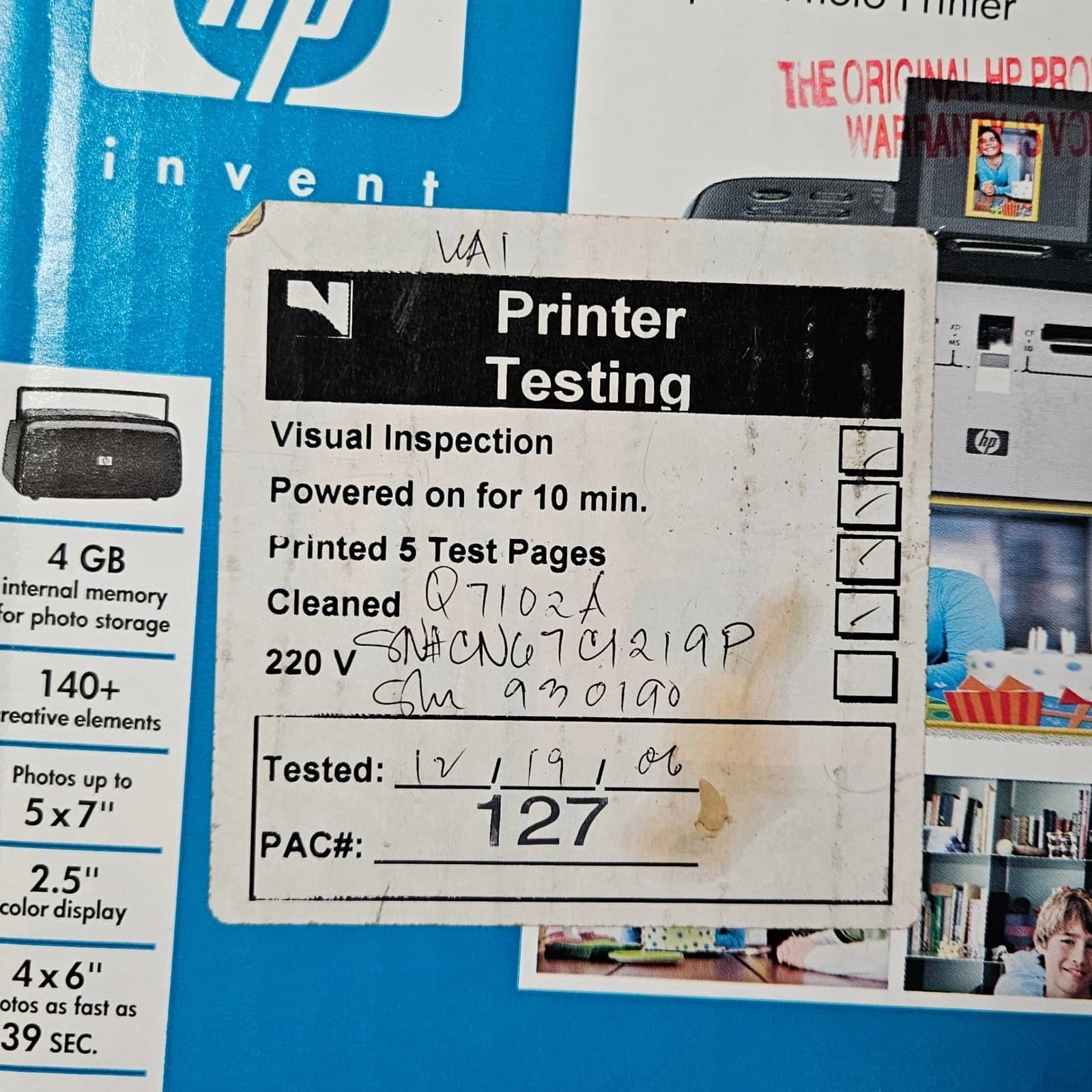 HP Photosmart A717 Printers New