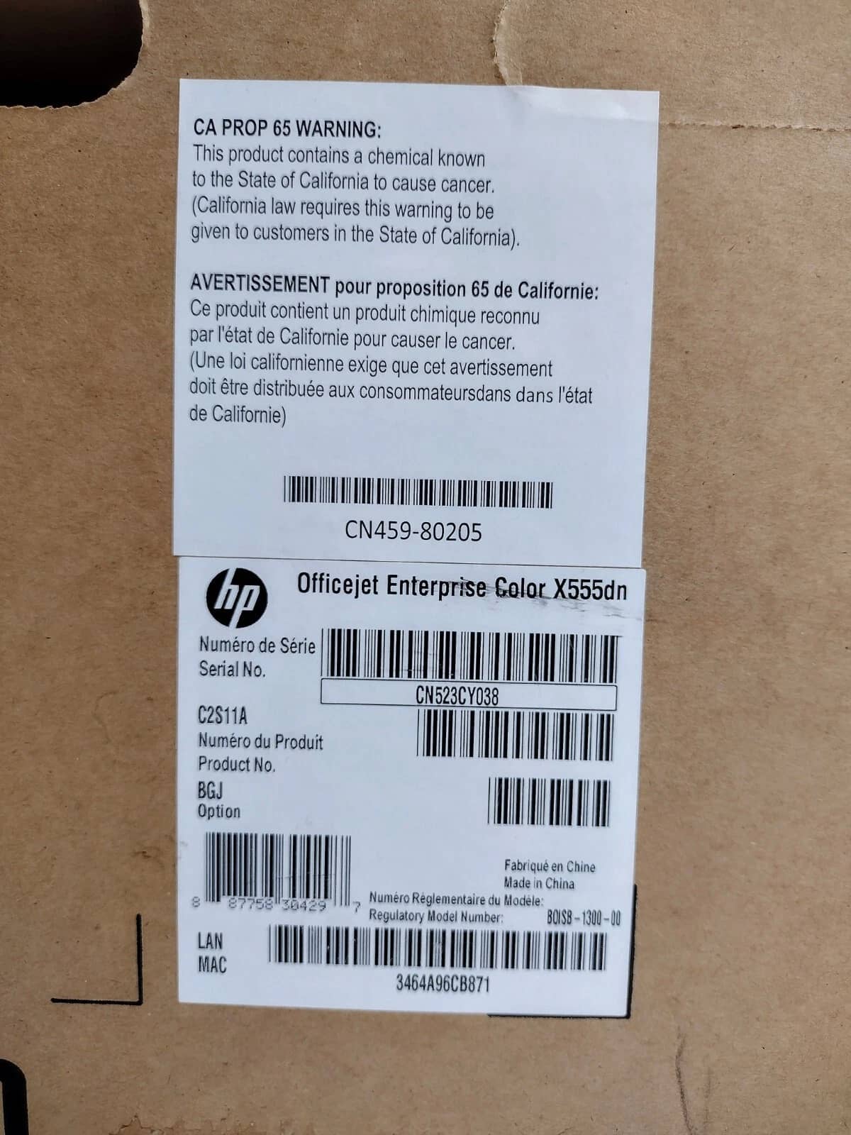 HP x555dn Printers Open-Box Excellent