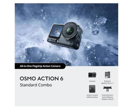 DJI Action 6 Digital Cameras Black New