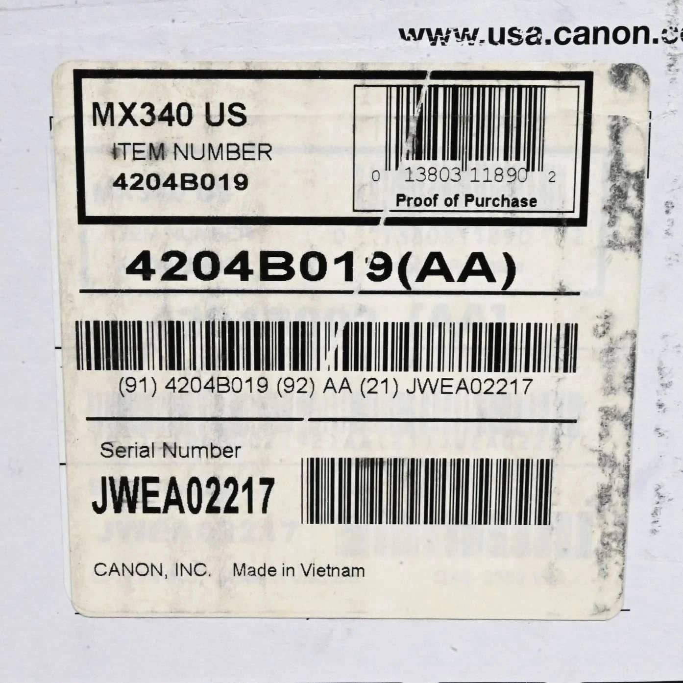 Canon Pixma MX340 Printers New