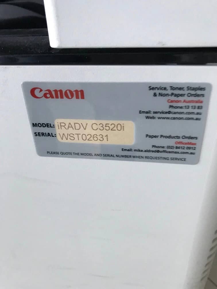 Canon iRADV C3520i Printers Used - Good