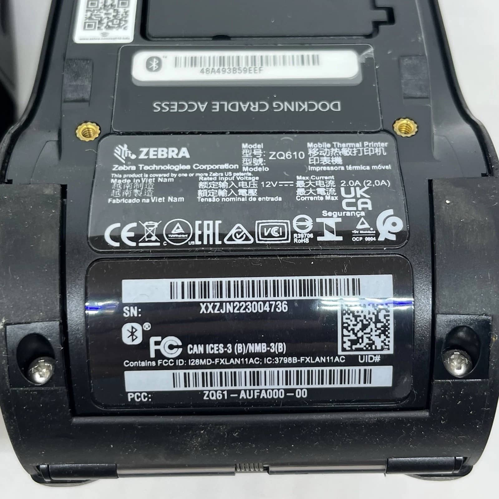 Zebra ZQ61-AUFA000-00 Printers New