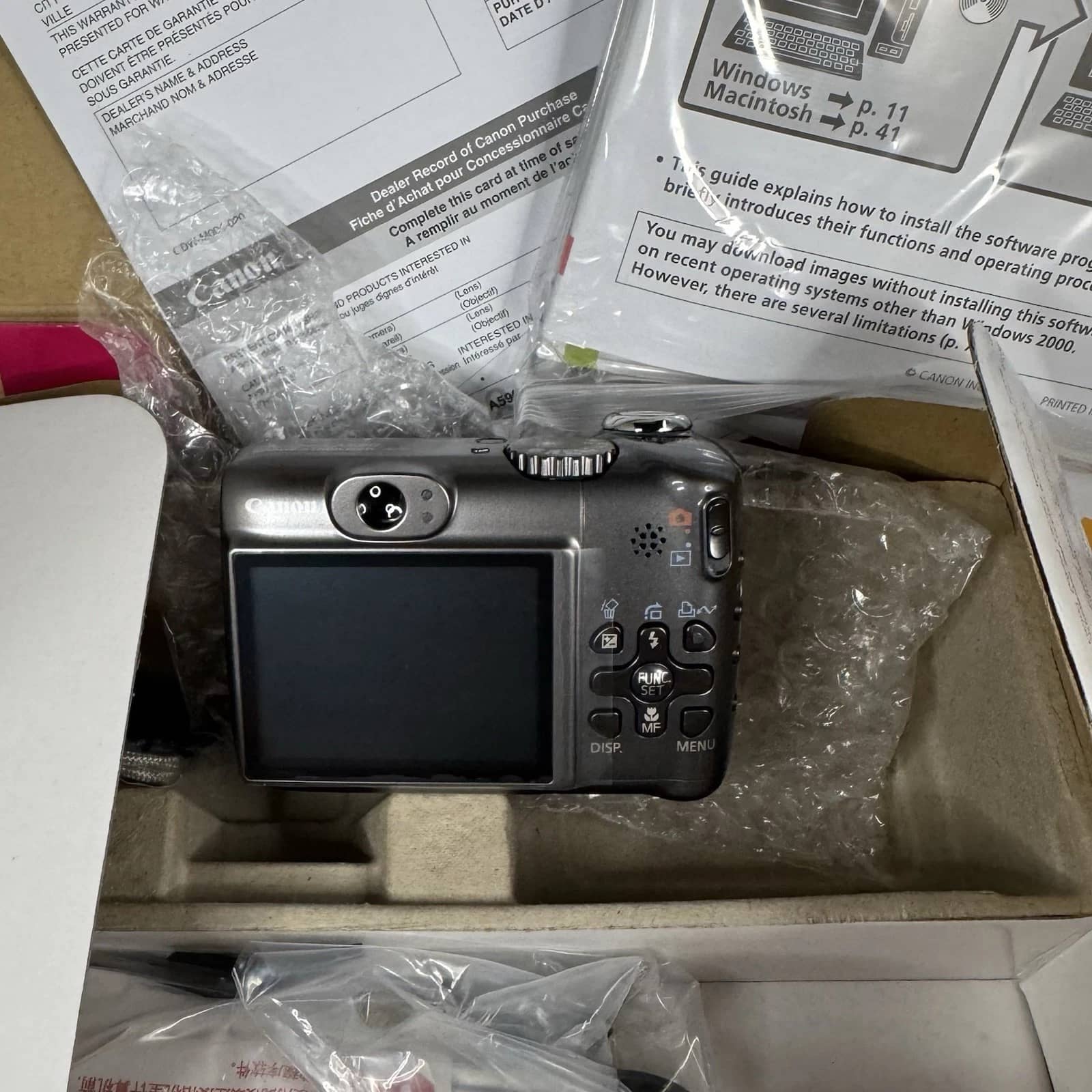 Canon PowerShot A590 IS Digital Cameras Gray Open-Box Excellent Body Only