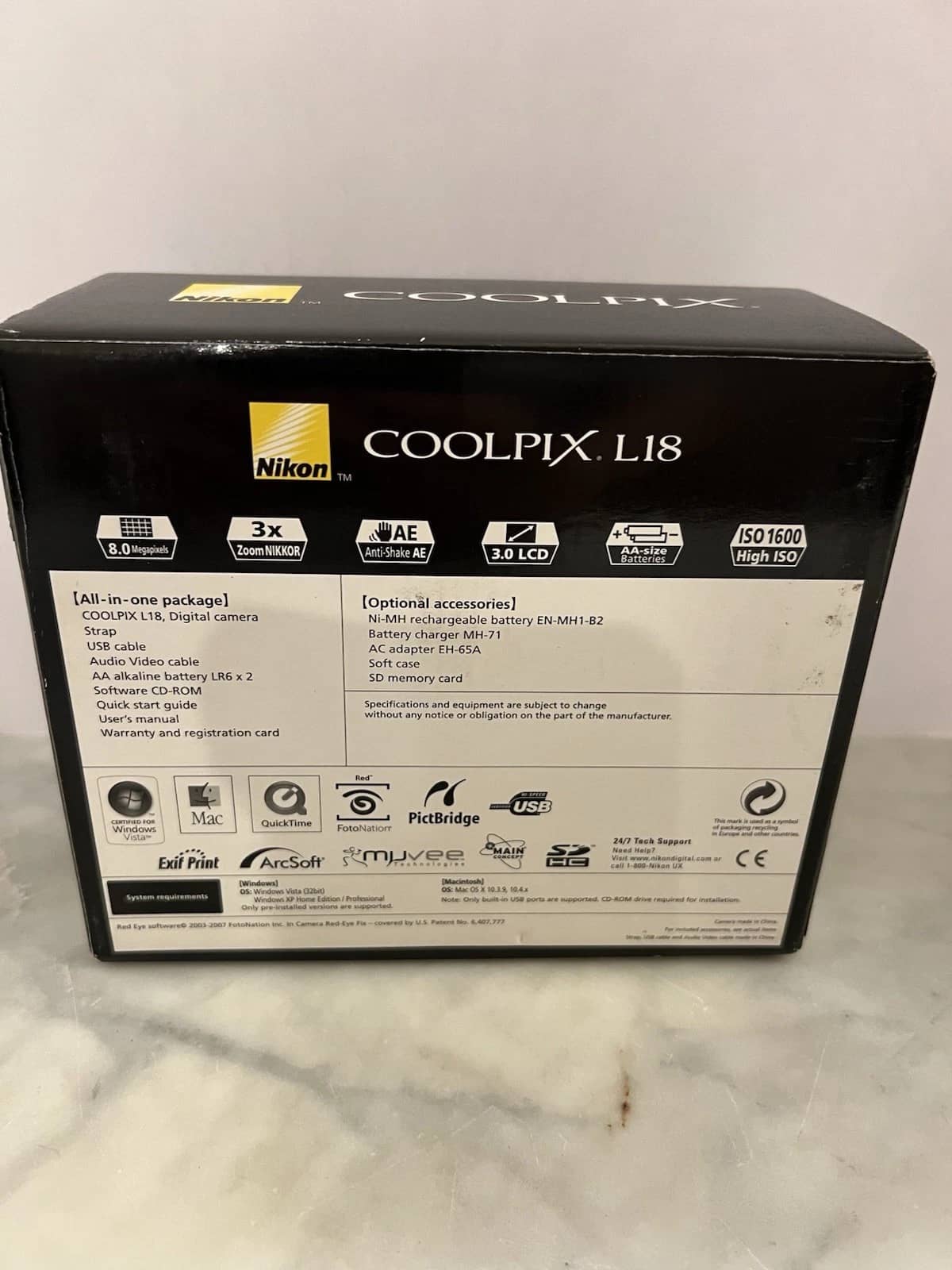 Nikon COOLPIX L18 Digital Cameras Silver New Body Only