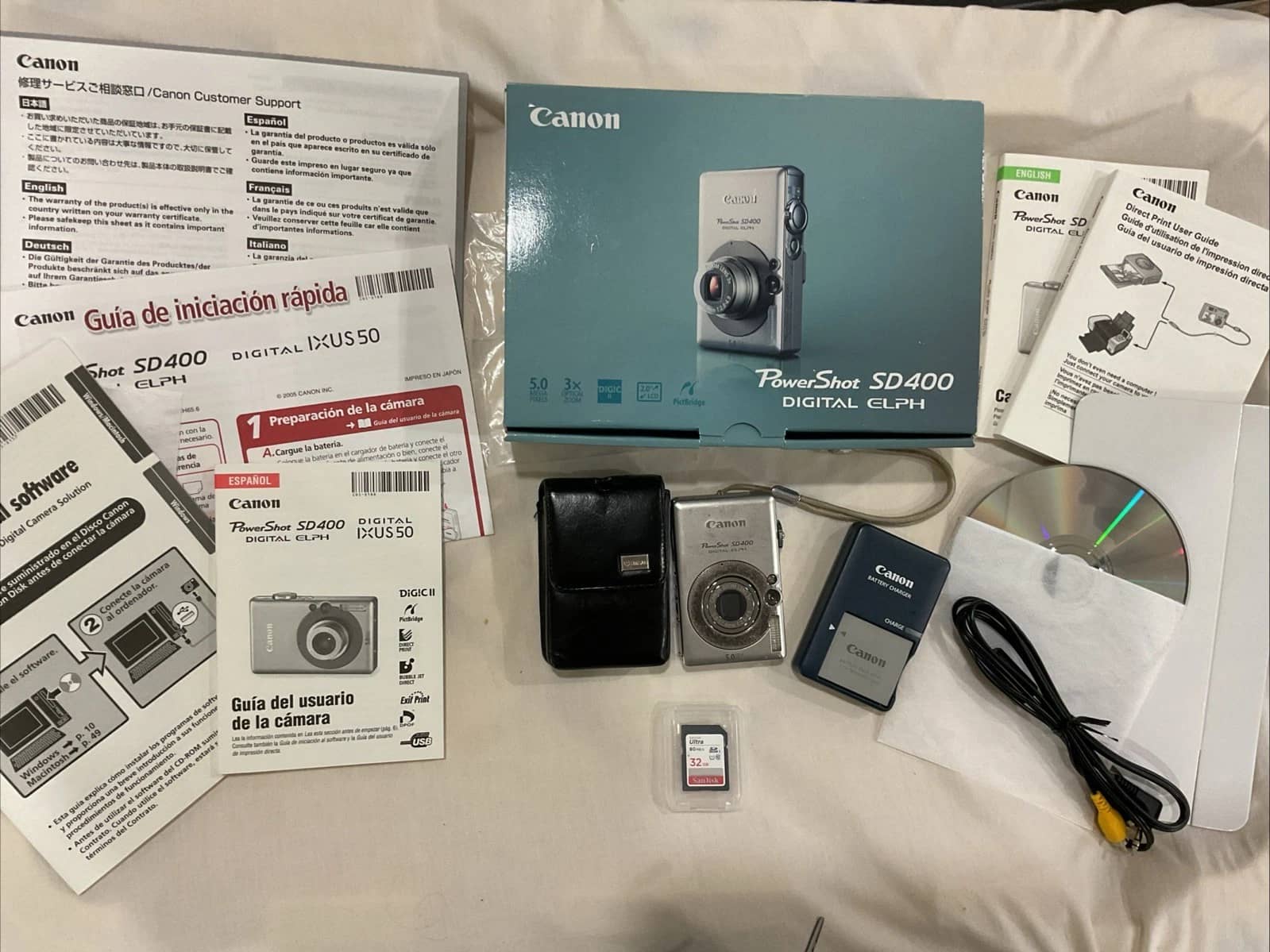 Canon PowerShot SD400 Digital Cameras Silver New Body Only