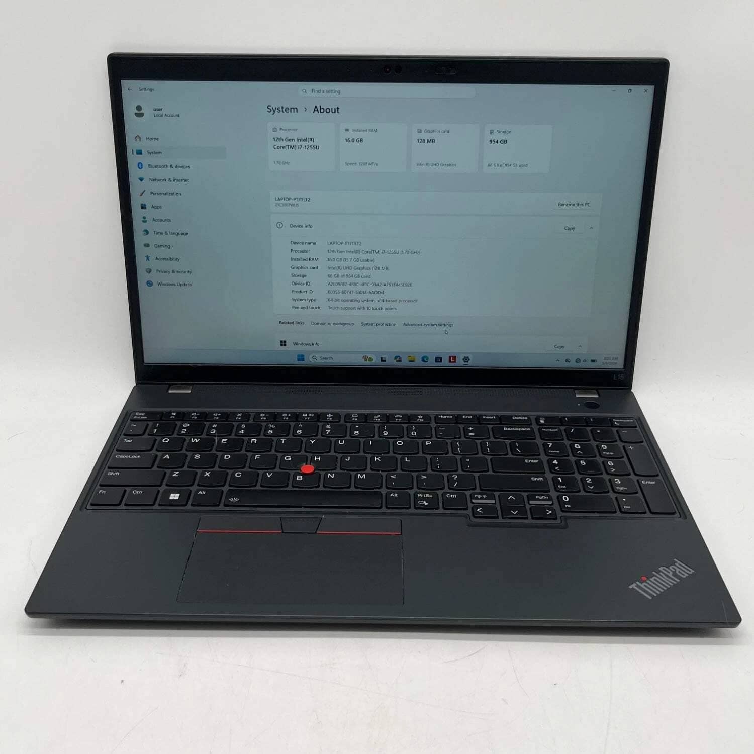 Lenovo ThinkPad L15 G3 Computers 256GB 8GB New