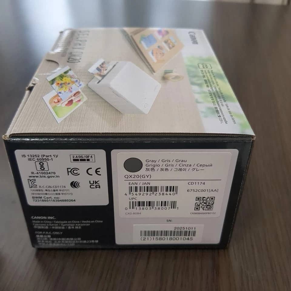 Canon QX20-GY Printers New