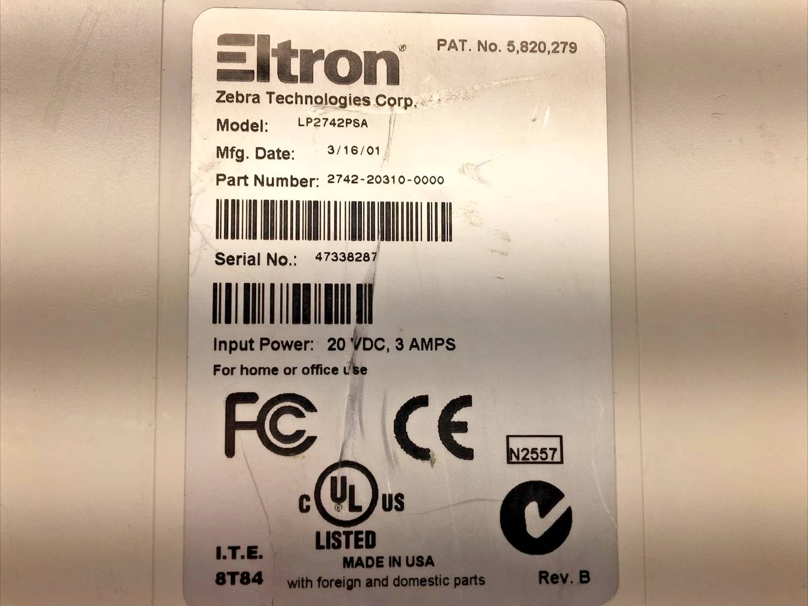 Zebra LP 2742 Printers Used - Good