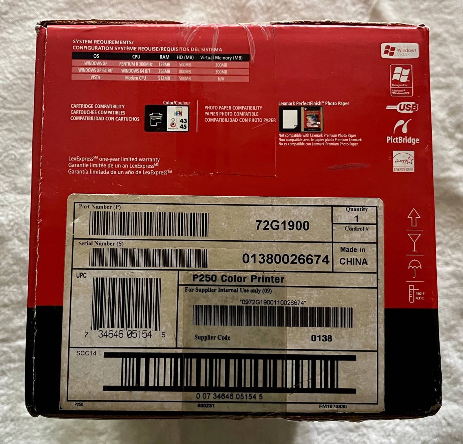 Lexmark P250 Printers Open-Box Excellent