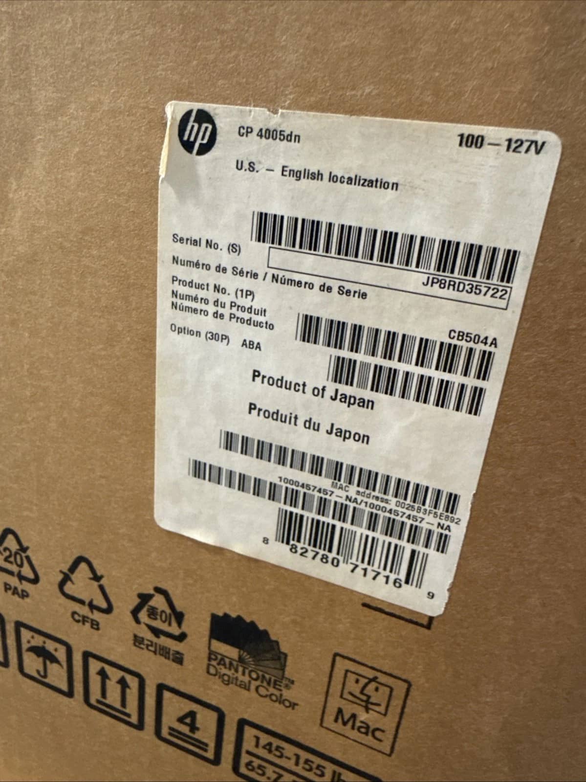 HP cp4005n Printers New