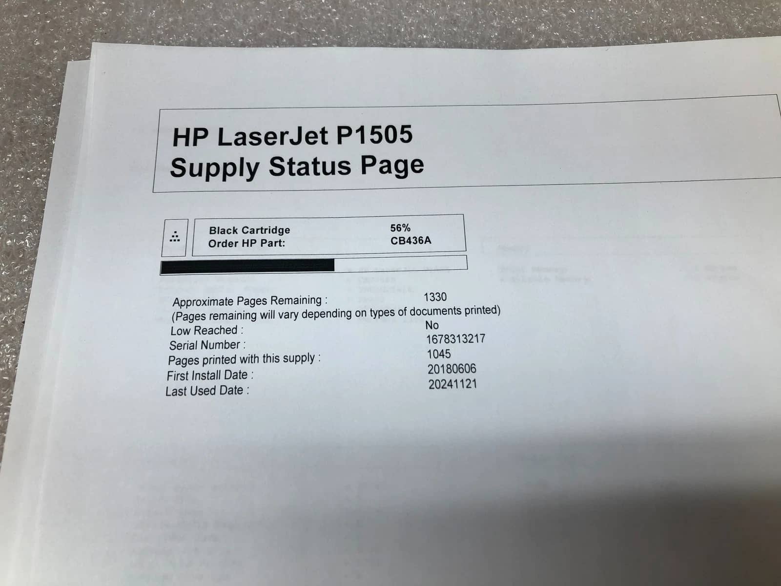 HP p1505 Printers Used - Good