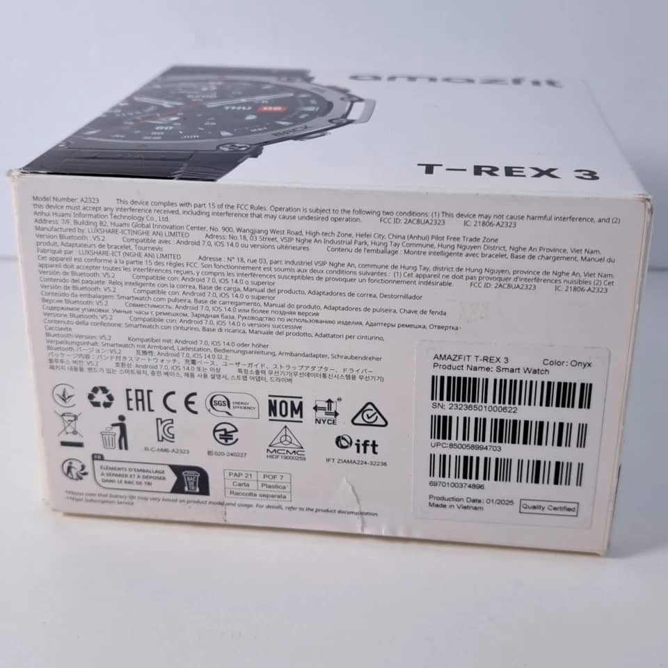 Amazfit T-Rex 3 Smartwatches Black 48mm New