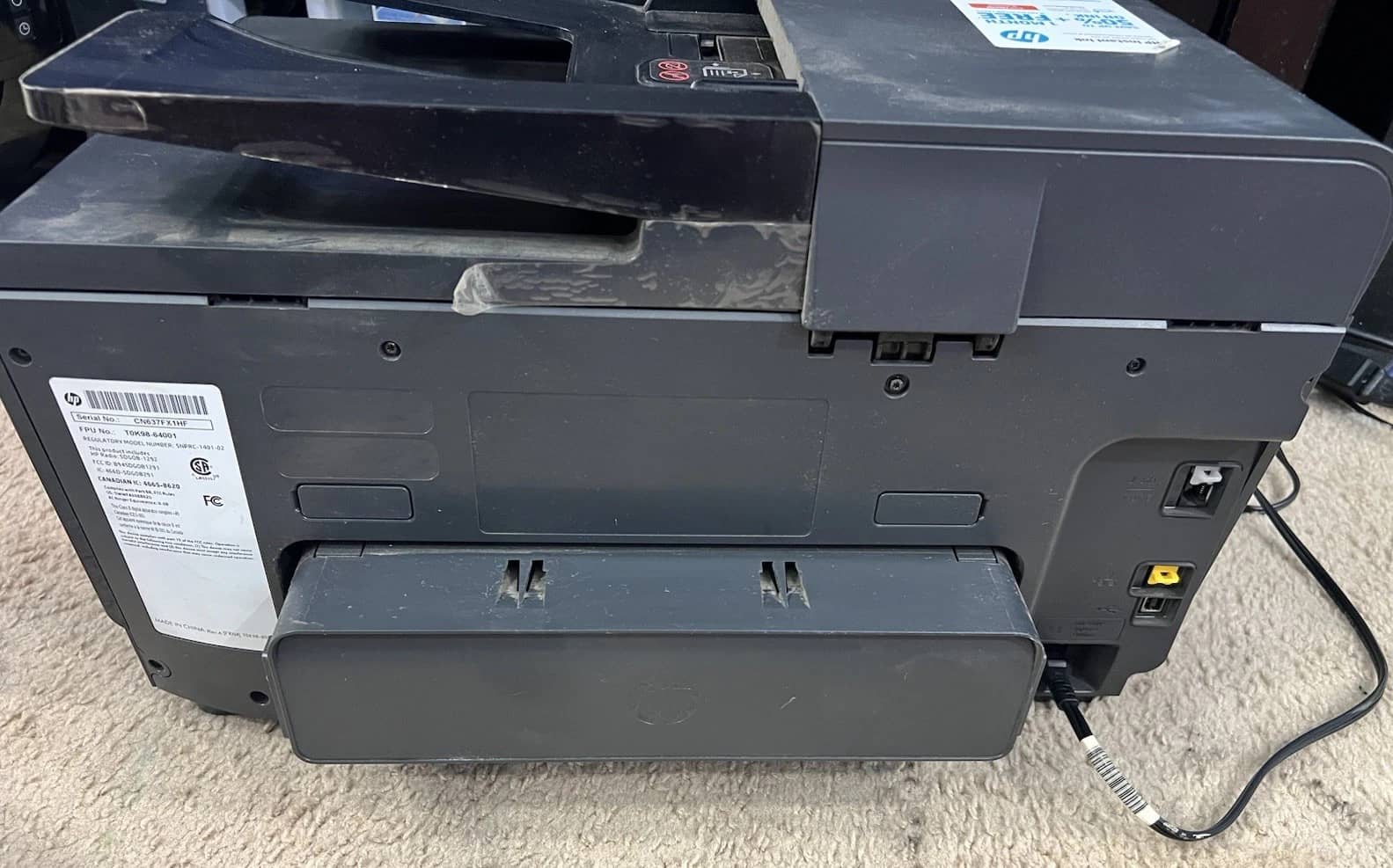 HP Officejet 8600 Series Printers For parts or not working