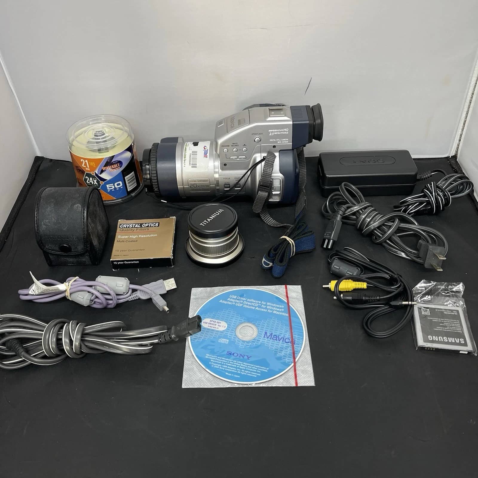 Sony MVC-CD1000 Digital Cameras Silver Used - Good Body Only