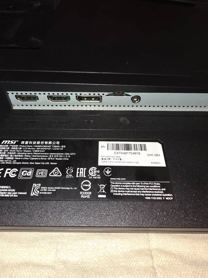 MSI Optix G274 Monitors