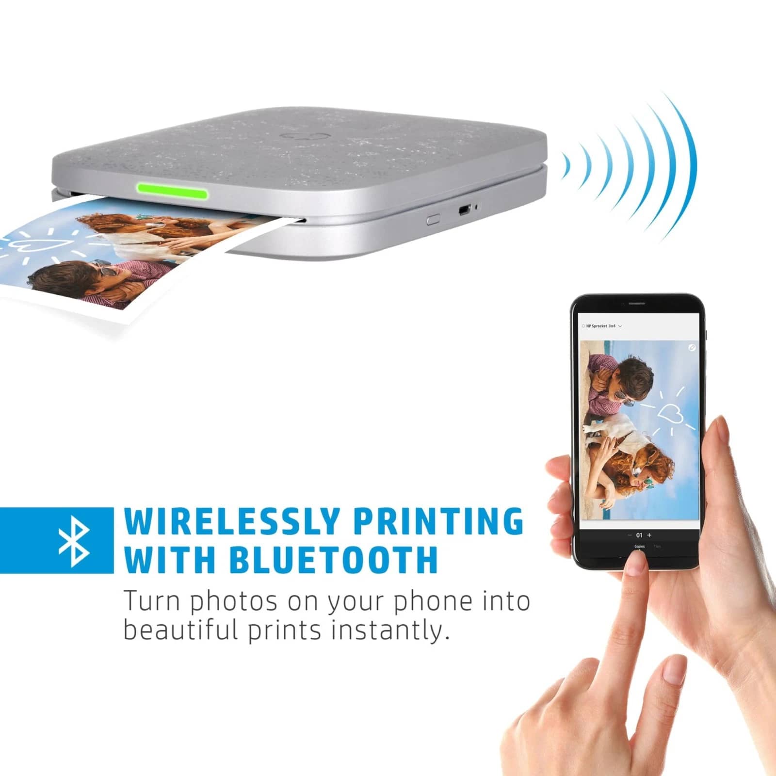 HP Sprocket 3x4 Instant Photo Printers New