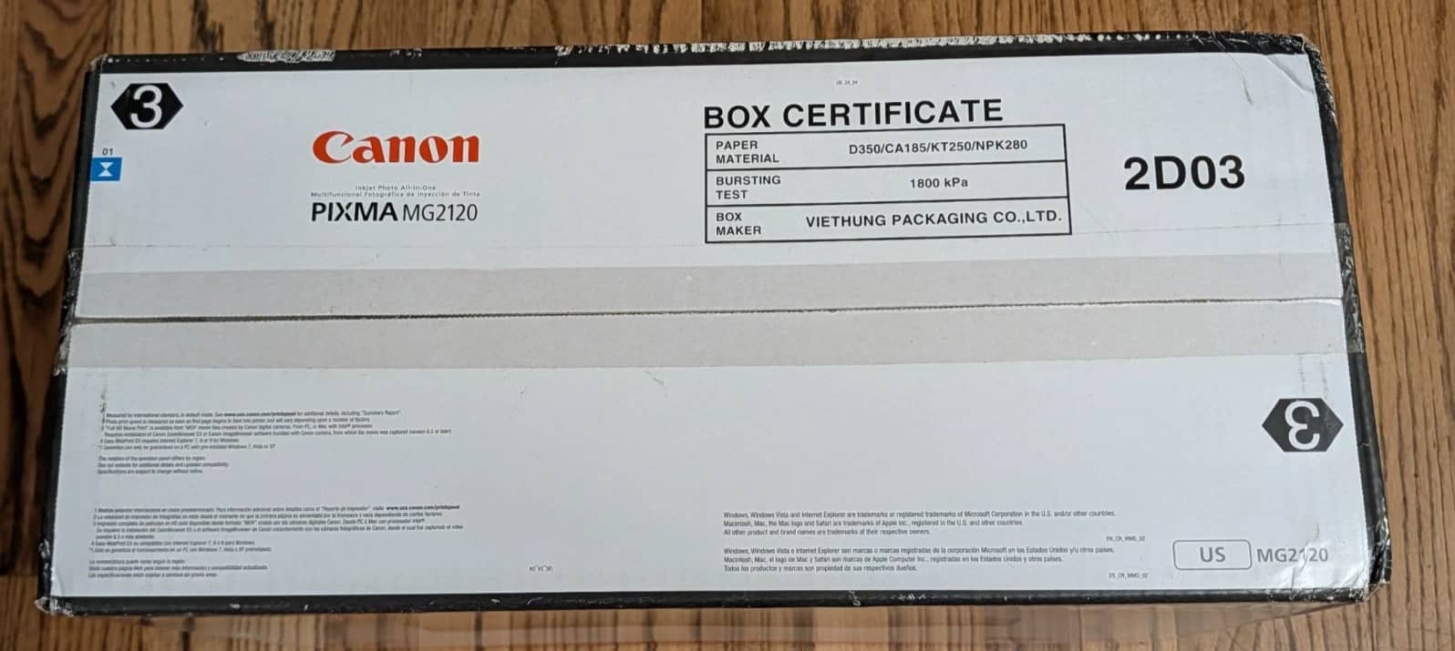 Canon Pixma MG2120 Printers New