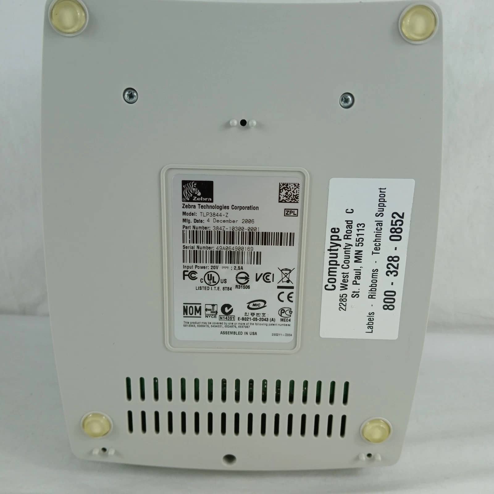 Zebra 3844-Z Printers New