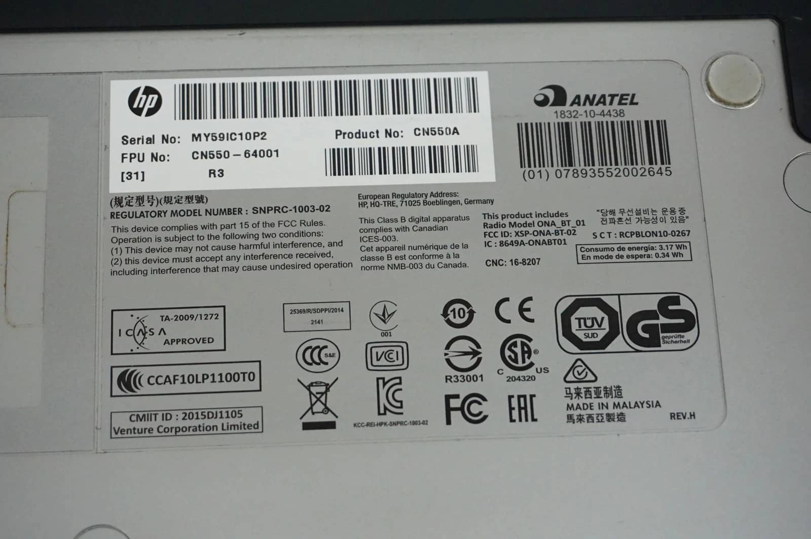 HP CN550A Printers Used - Good