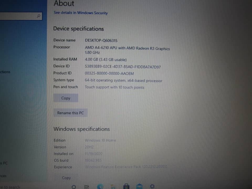 Dell Inspiron 3541 Computers